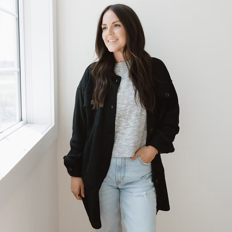 ASHCO Waffle Shacket