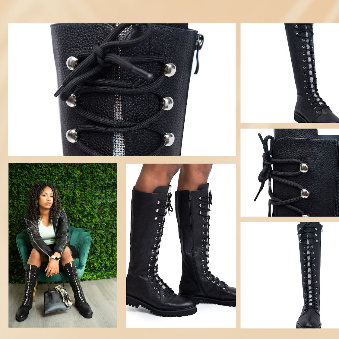 Trèsolz DELTON Leather Combat Boot