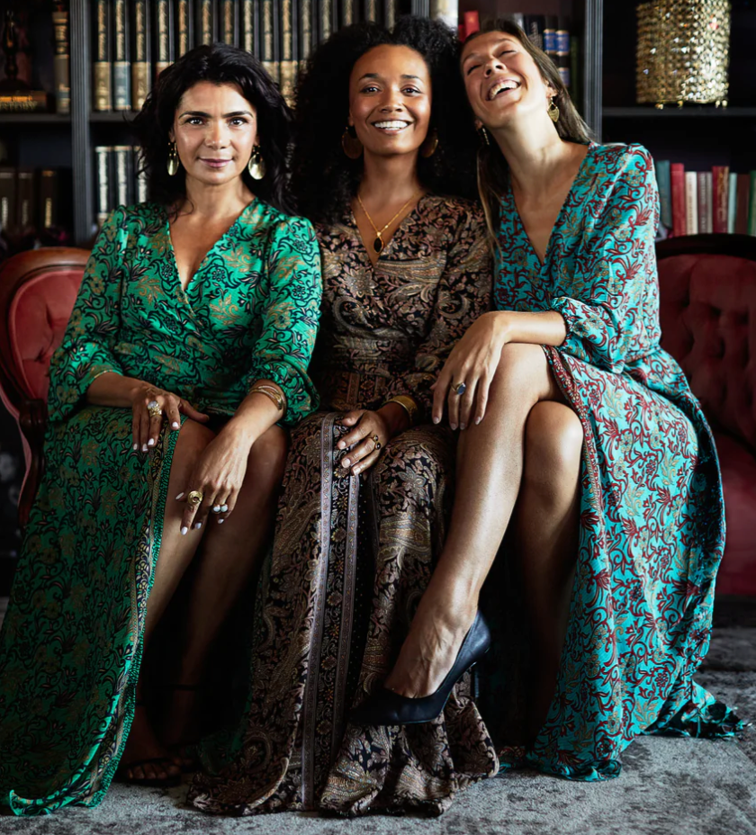 Love Not Fear EMERALD DEVI Wrap Dress