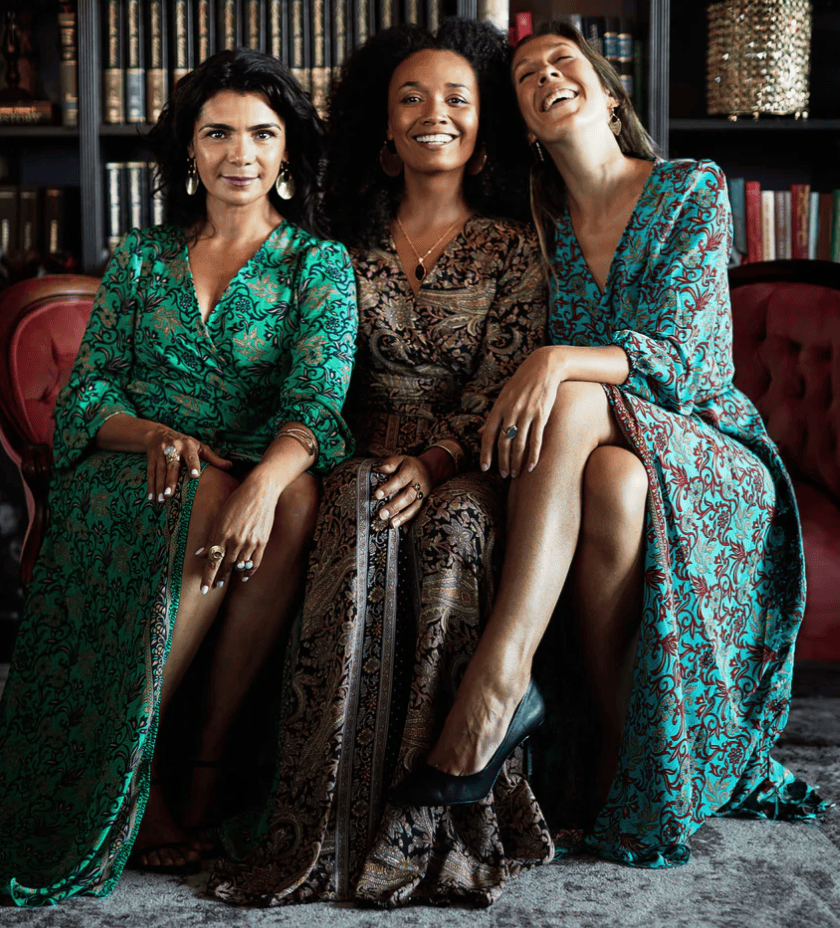 Love Not Fear EMERALD DEVI Wrap Dress