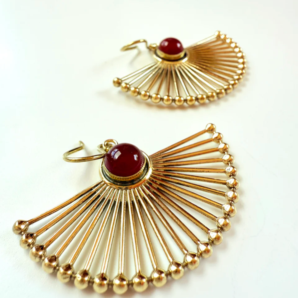 Love Not Fear ALEGRIAS Brass Earrings