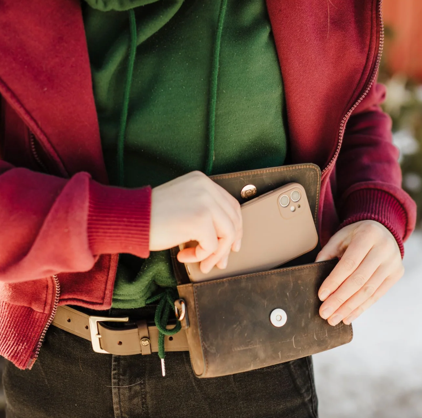 Oakbark & Chrome Rider Belt Bag