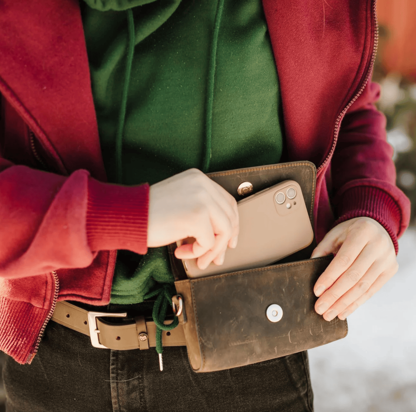 Oakbark & Chrome Rider Belt Bag
