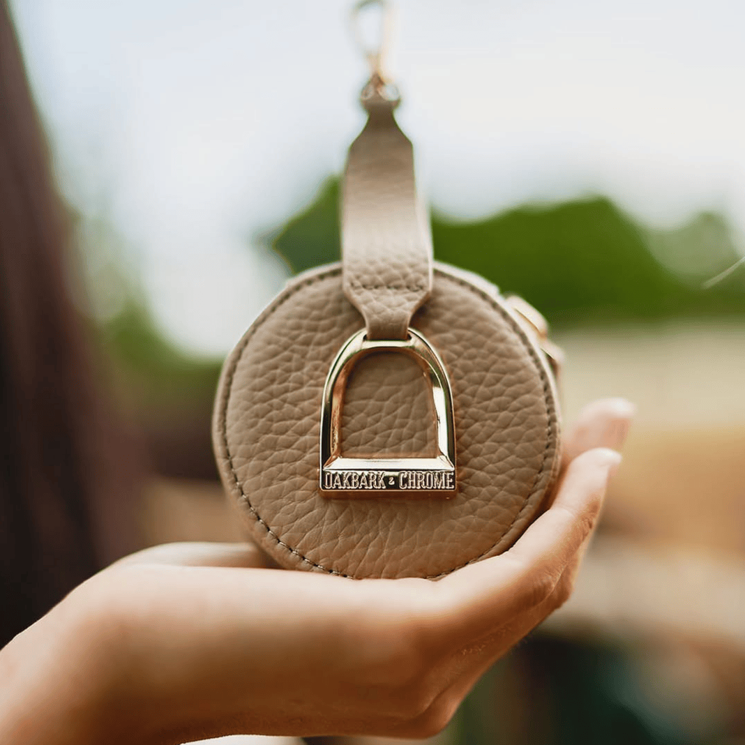 Oakbark & Chrome Accessory Keeper