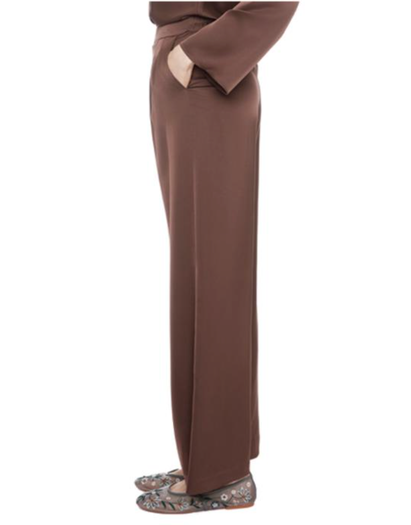 ILTM FIONA Satin Wide-Leg Full Length Pants