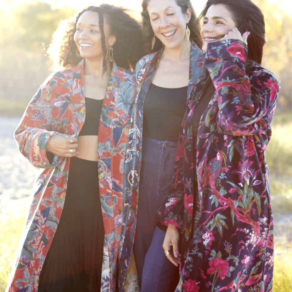 Love Not Fear Velvet & Cotton Jacket