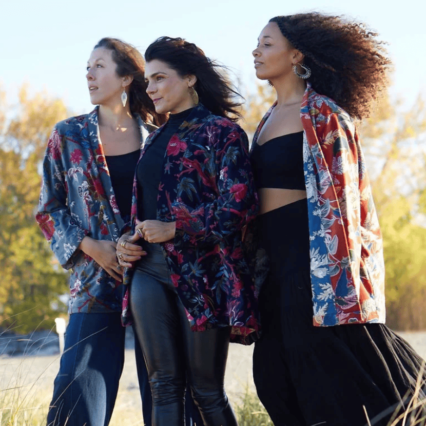 Love Not Fear Velvet & Cotton Jacket