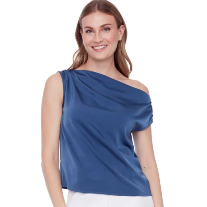 ILTM LILY Asymmetric Satin Top