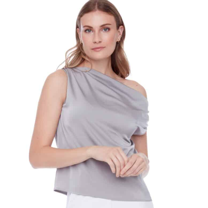 ILTM LILY Asymmetric Satin Top