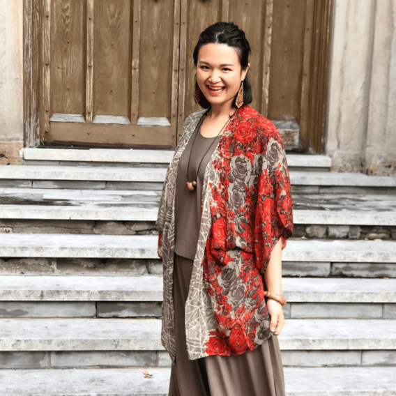 sariKNOTsari Avatar Pure Silk Kimono Sleeved JACKET with Belt