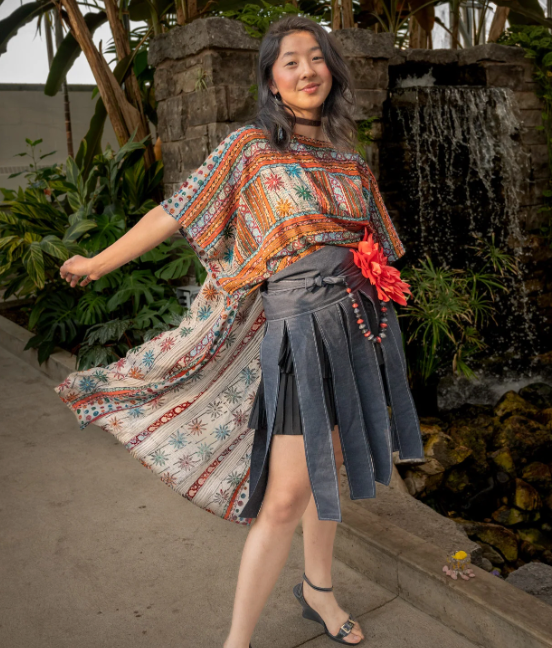 sariKNOTsari Avatar Pure Silk Hi-Lo Top