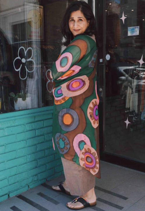 sariKNOTsari Avatar Pure Silk Hi-Lo Top