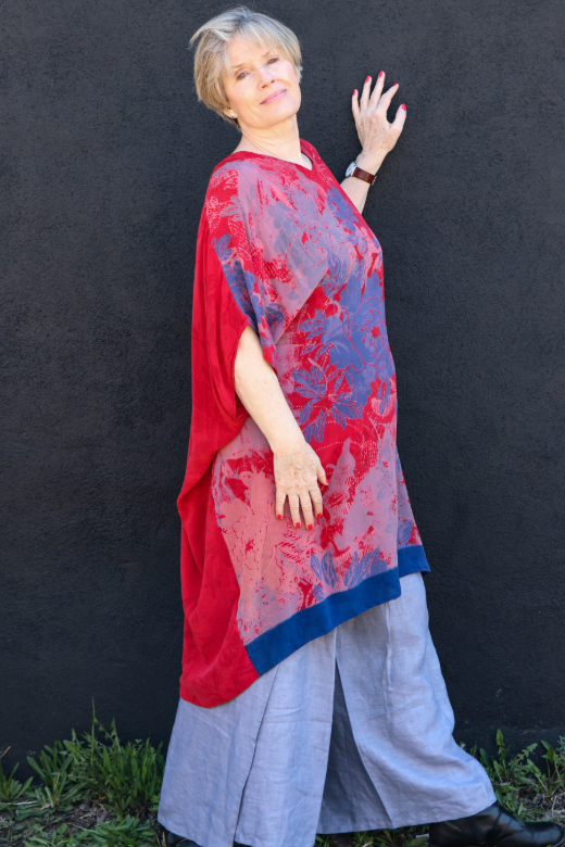 sariKNOTsari Avatar Pure Silk Midi Length Kaftan