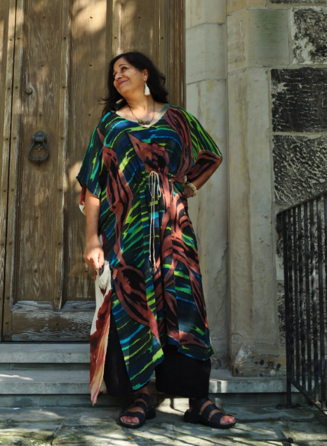 sariKNOTsari Avatar Pure Silk Maxi Length Kaftan