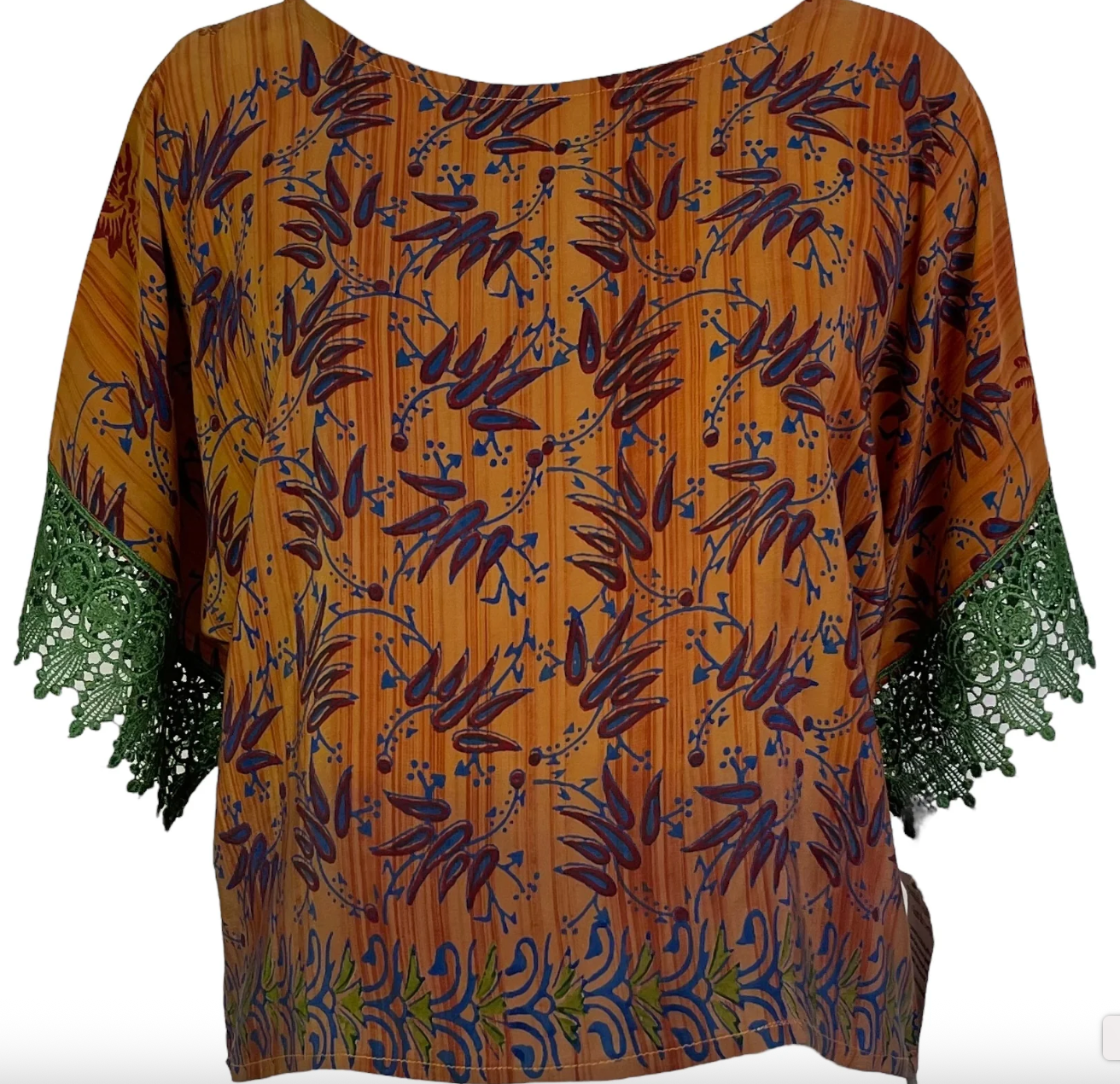 sariKNOTsari Avatar Pure Silk Boxy Top