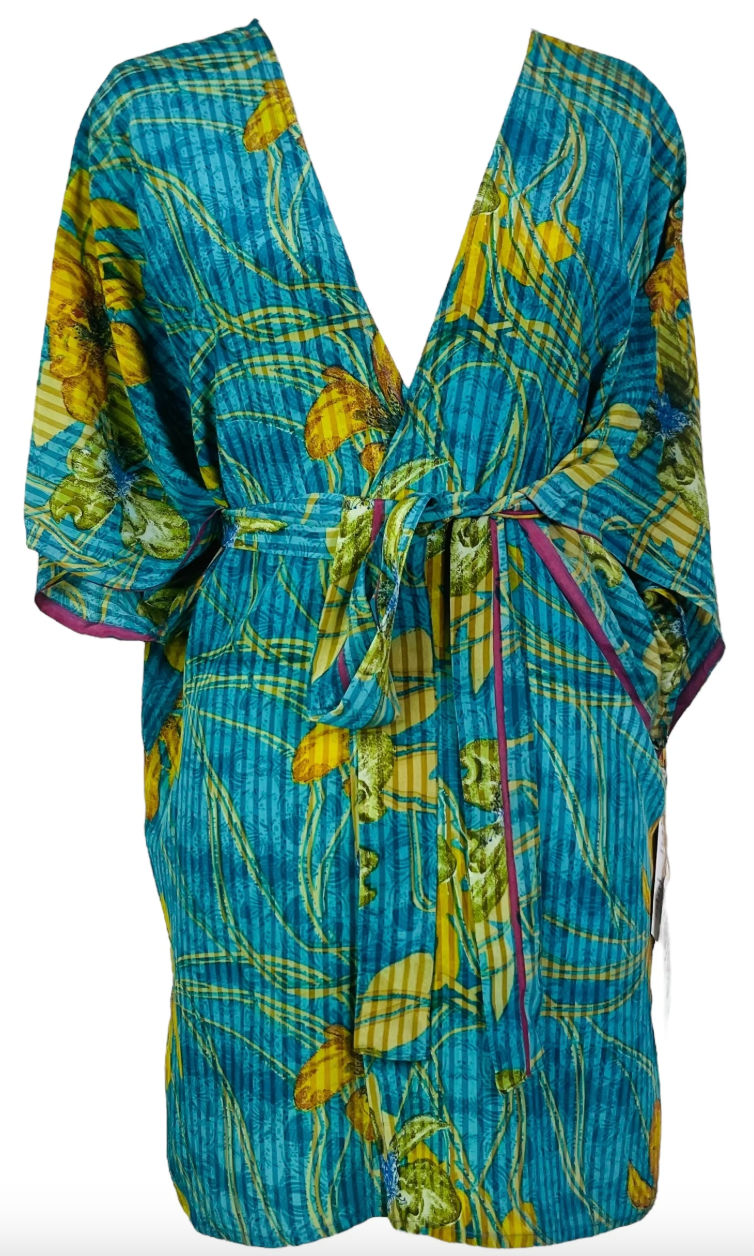sariKNOTsari Avatar Pure Silk Short Kimono