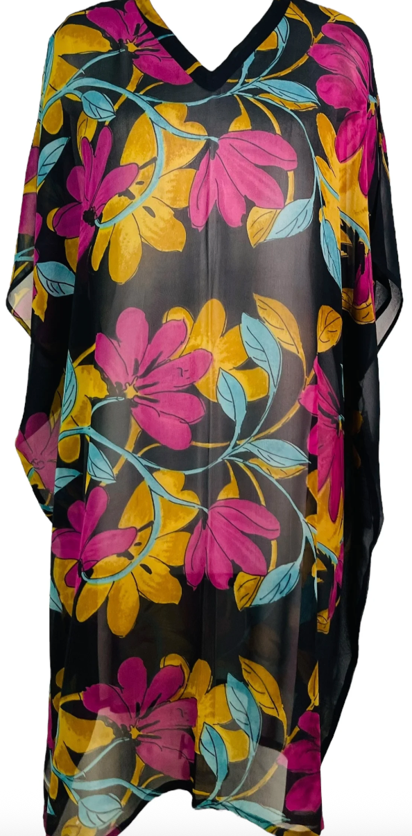 sariKNOTsari Avatar Pure Silk Midi Length Kaftan