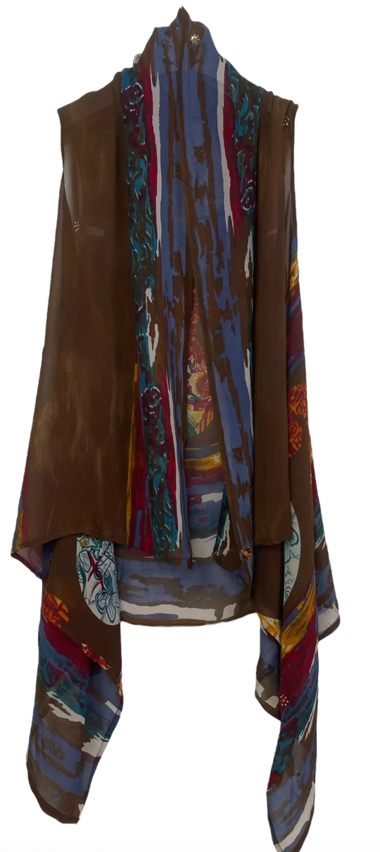 sariKNOTsari Avatar Pure Silk Versatile Vest