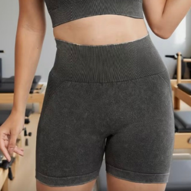 Run Free by Vee - Vintage Wash Active Shorts