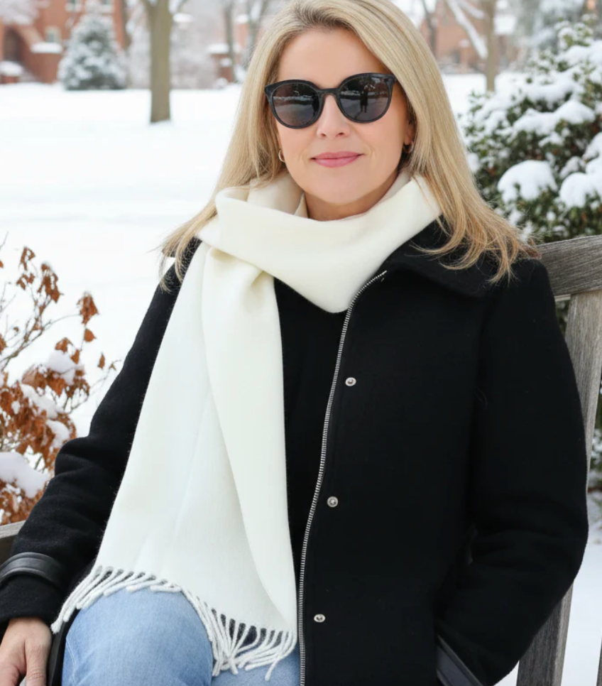 Andes Connection - Classic Alpaca Scarf with Fringe