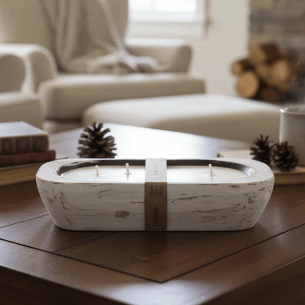 North Country Candle - Rustic Oak Dough Bowl Soy Wax Candle