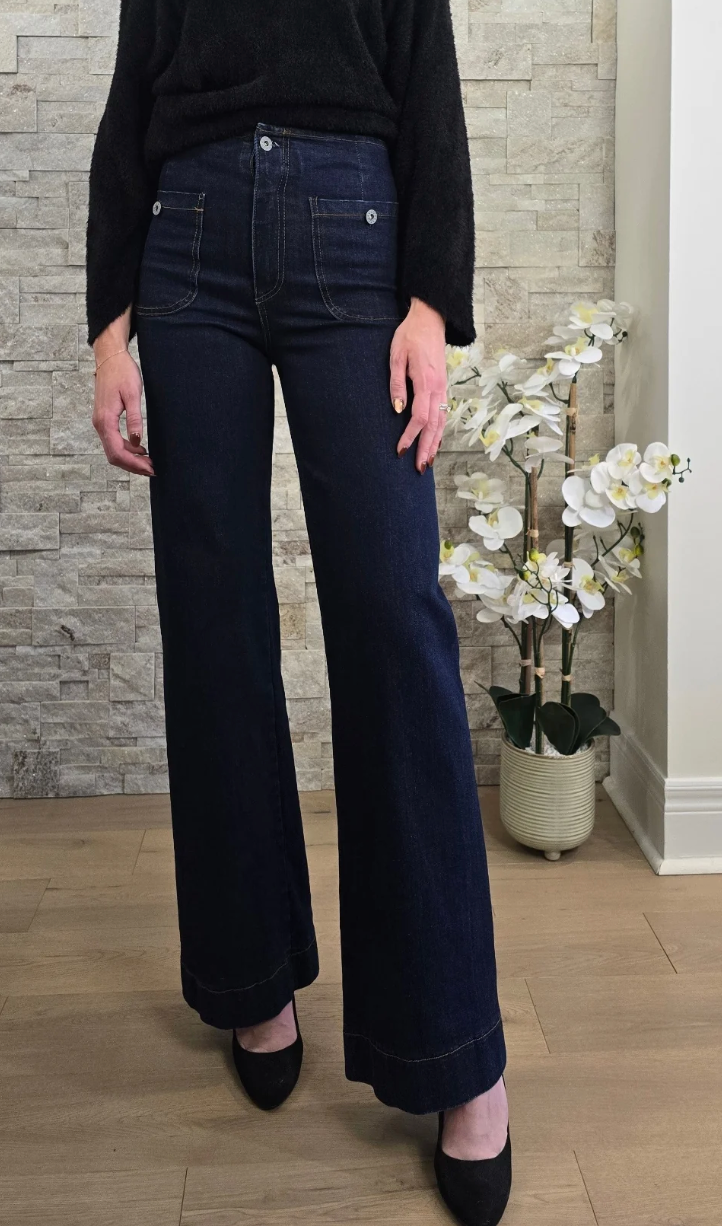 BAZ Wide Leg Boho Jeans