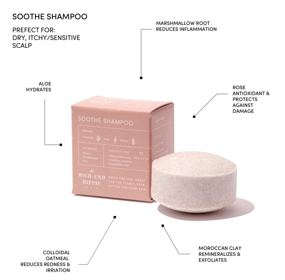 The High-End Hippie SOOTHE Shampoo Bar