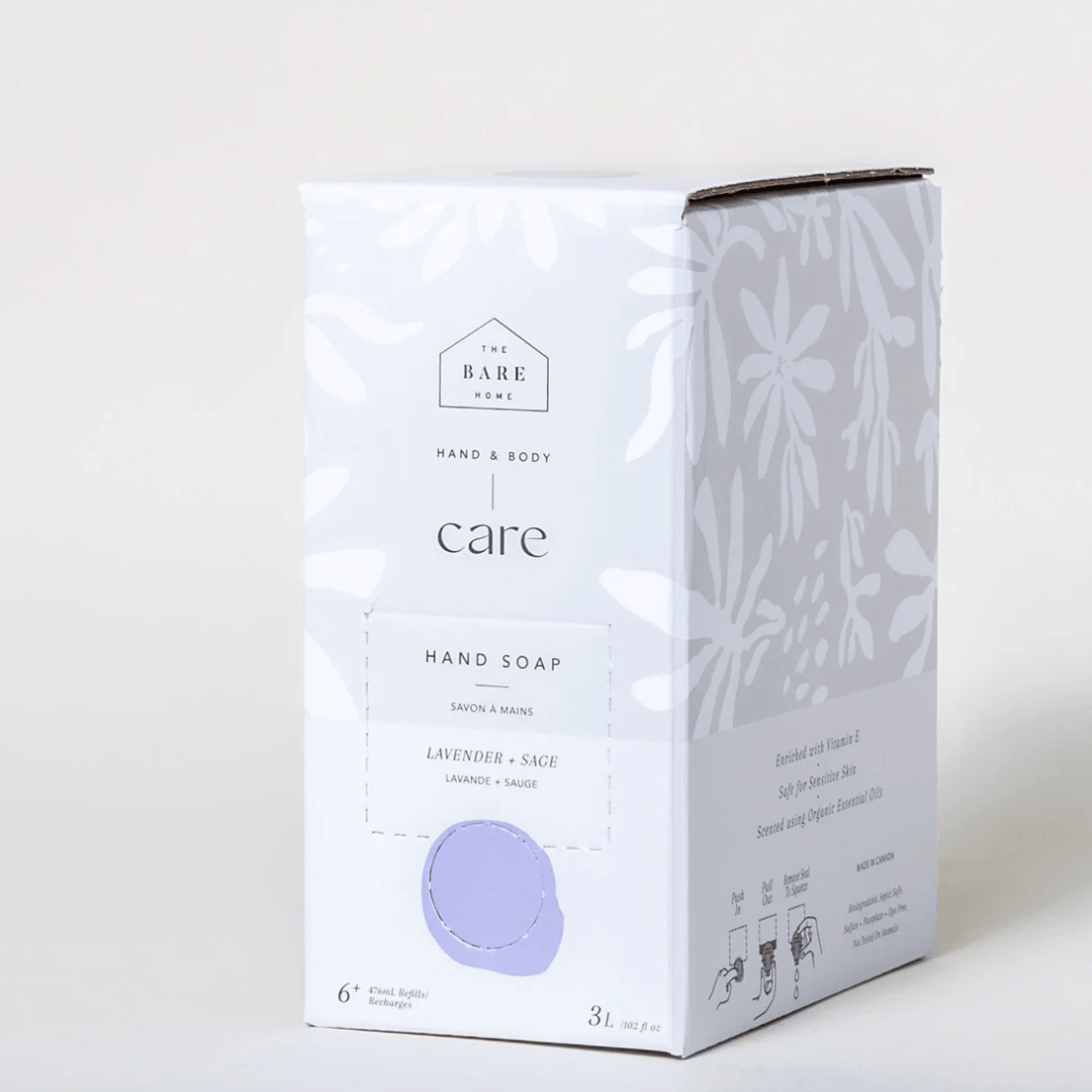The Bare Home Handsoap - Lavender & Sage