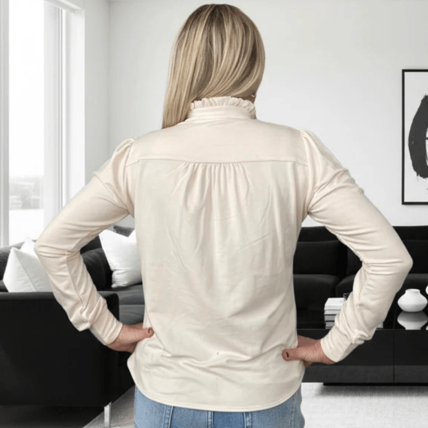 DOTTY Cream Sweater Blouse