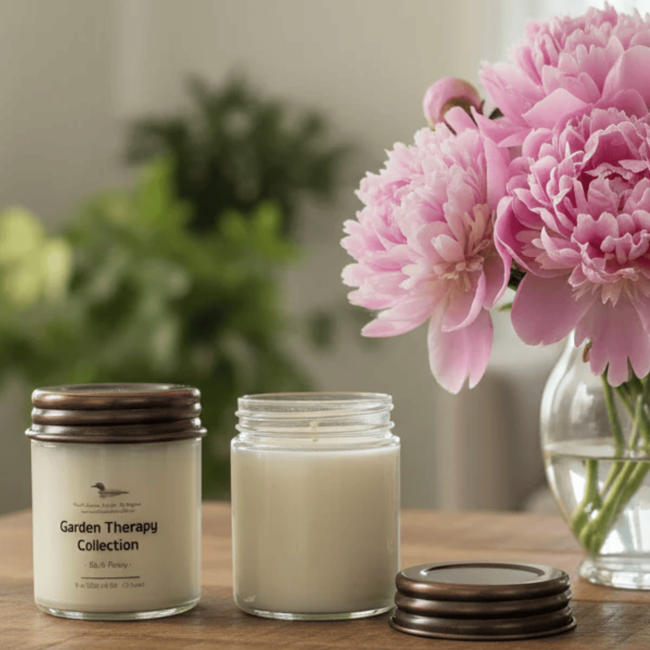 North Country Candle - 9oz BLUSH PEONY Candle with Copper Lid