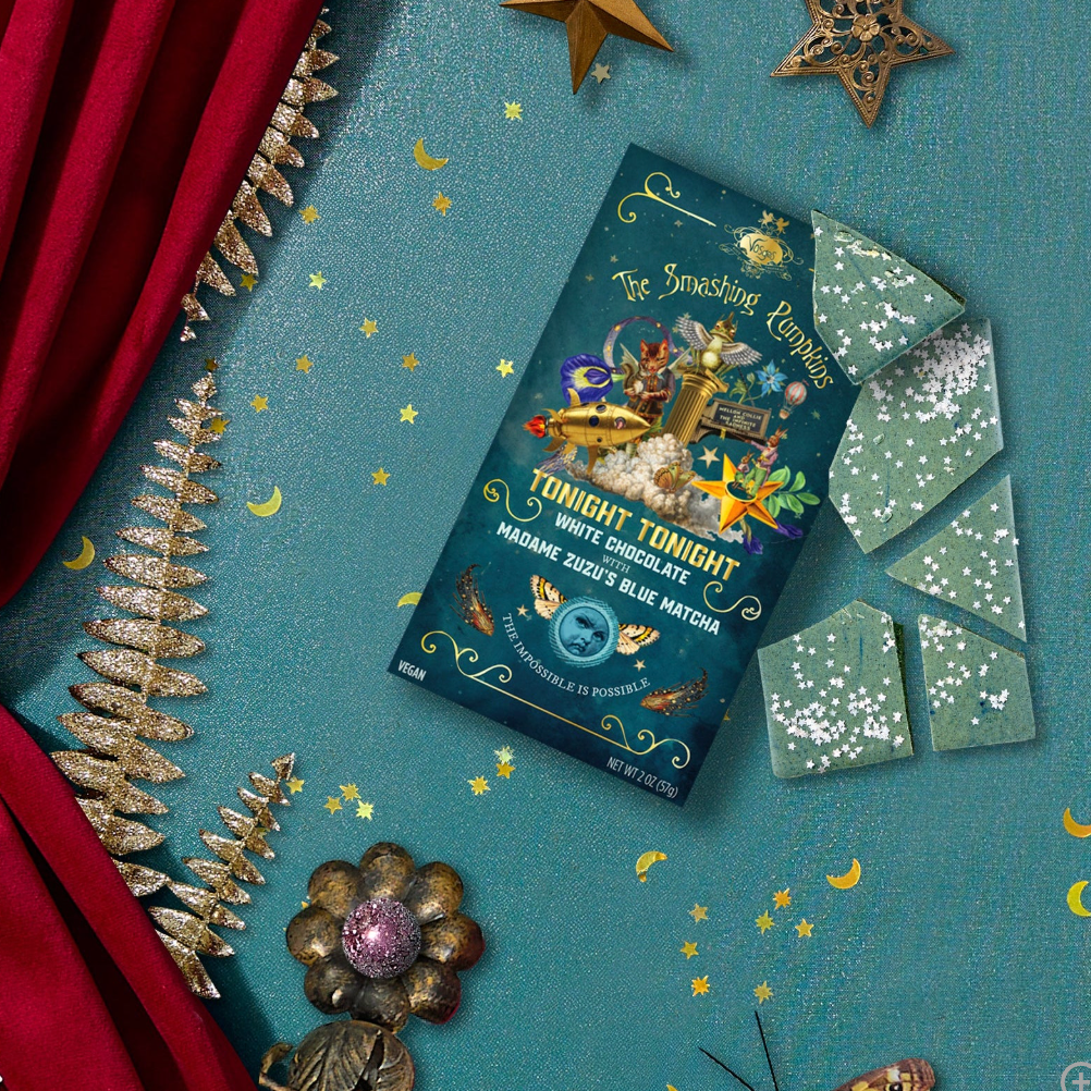 VOSGES Smashing Pumpkins "Tonight, Tonight" Matcha White Chocolate Bar