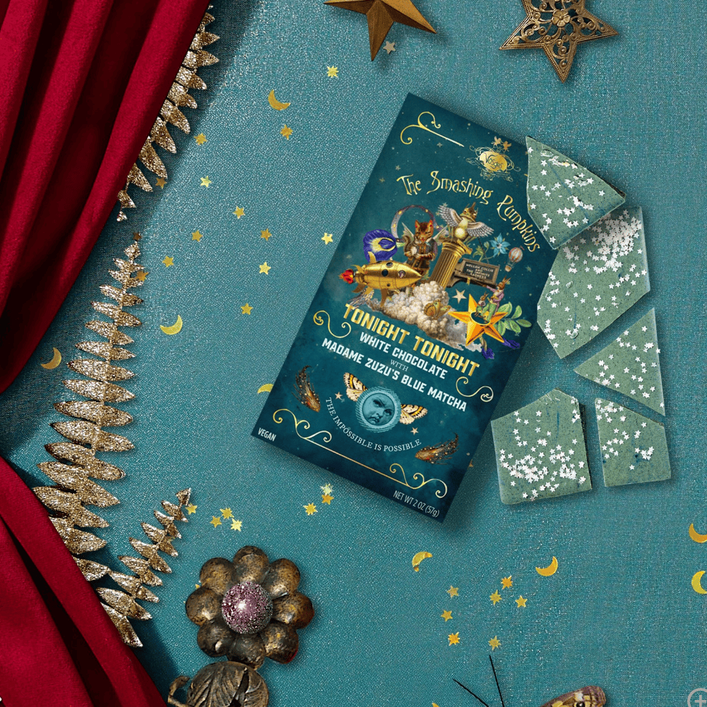 VOSGES Smashing Pumpkins "Tonight, Tonight" Matcha White Chocolate Bar