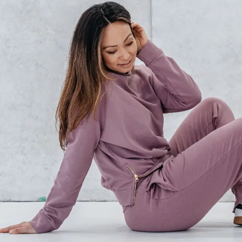 Olive + Splash BOMBER Bamboo Hoodie