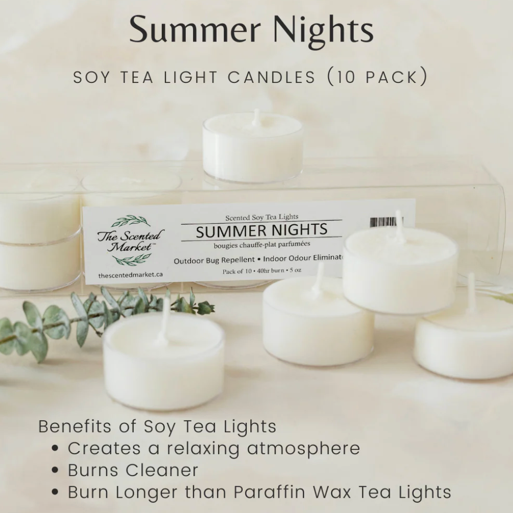 The Scented Market - Summer Nights Tea Lights (Set of 10)
