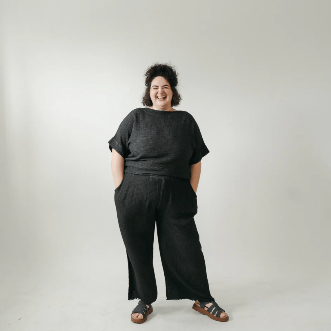 Pokoloko - Turkish Cotton PLUS Crinkle Boat Top