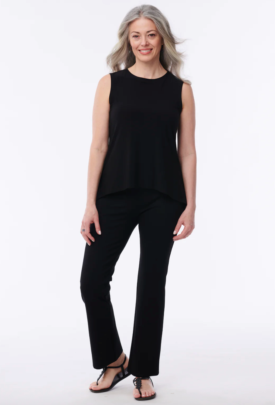 Helene Clarkson Design ORLY BLACK Wrinkle-Free Tank Top
