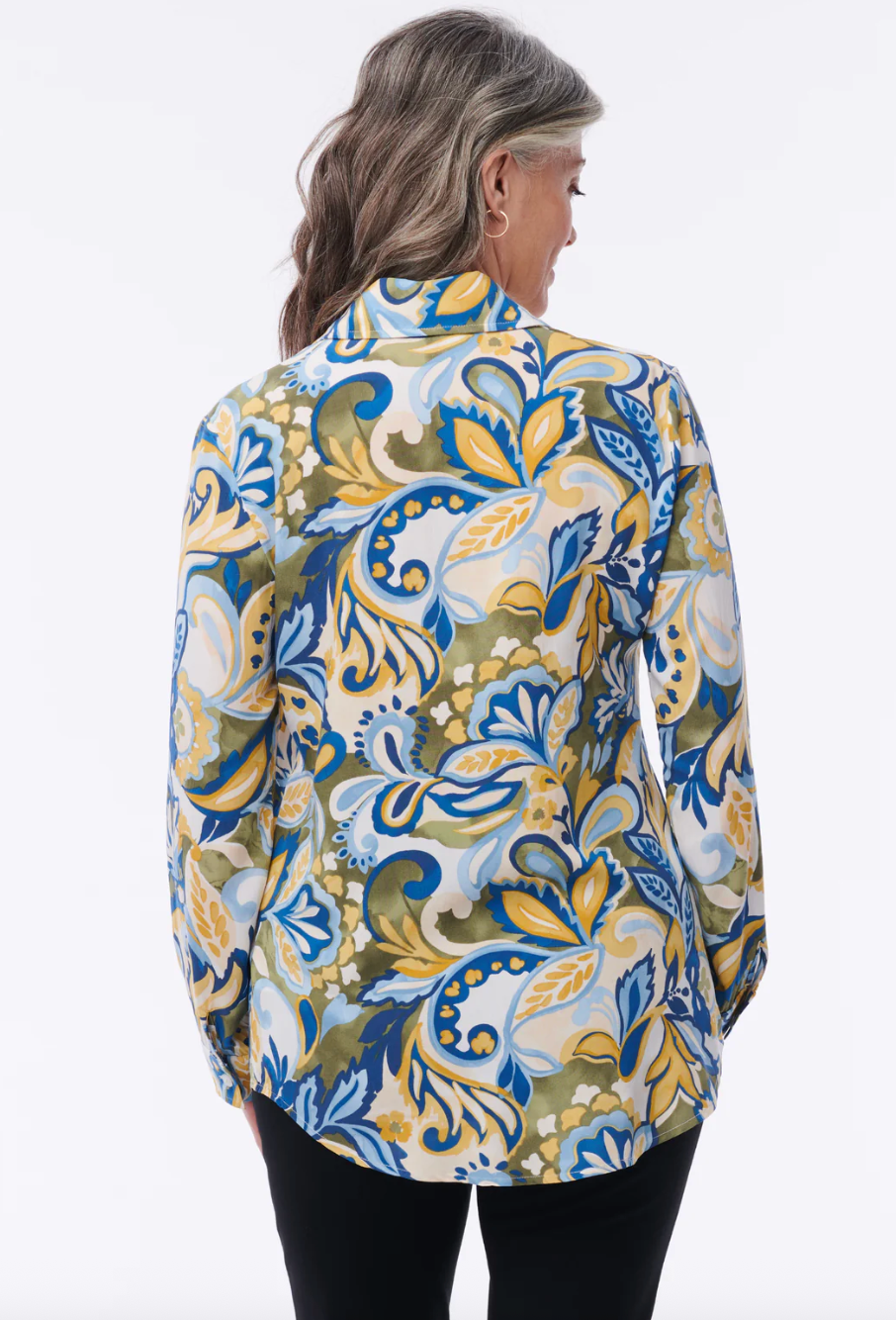 Helene Clarkson Design AMALFI BLUE PRINTED Blouse