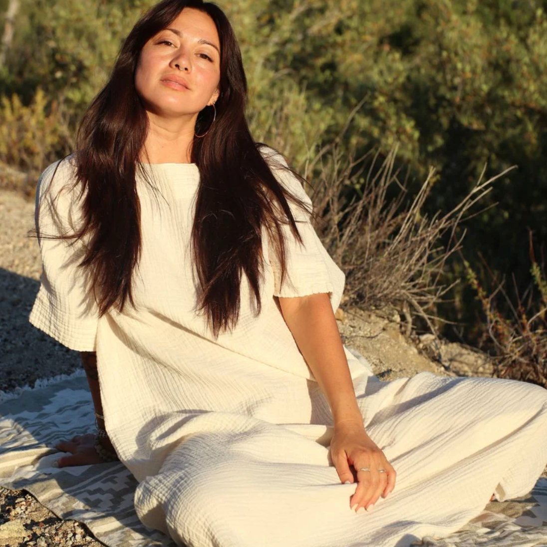 Pokoloko - Turkish Cotton Crinkle Balloon Dress