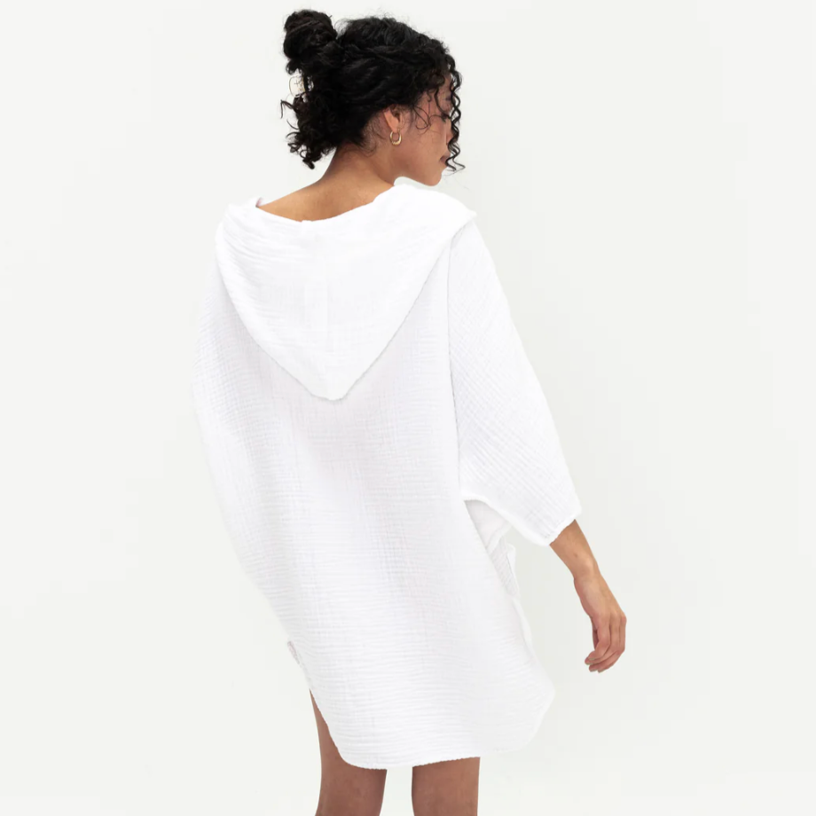 Tofino Towel Co. COCOON WHITE Muslin Surf Poncho