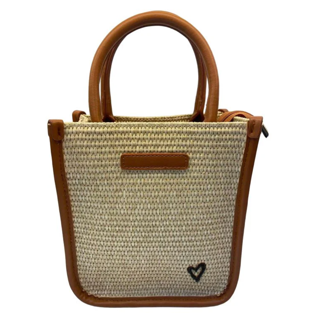 preneLOVE KELSO Raffia Crossbody