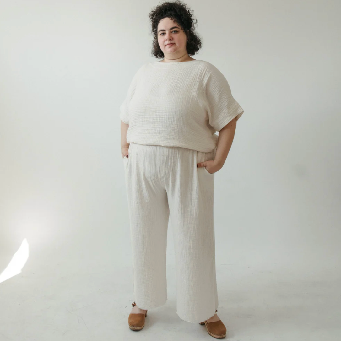Pokoloko - Turkish Cotton PLUS Crinkle Boat Top