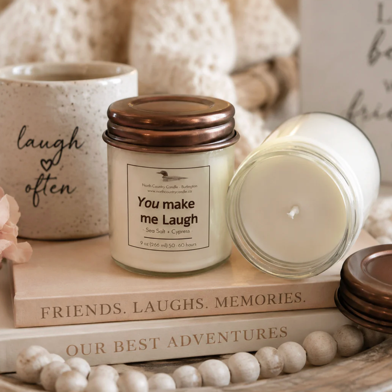 North Country Candle - SCENTIMENTS Soy Wax Candle with Copper Lid