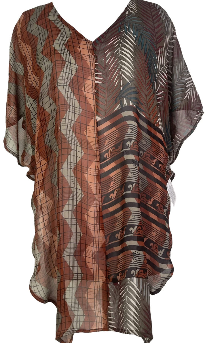 sariKNOTsari Avatar Pure Silk Waterfall Top