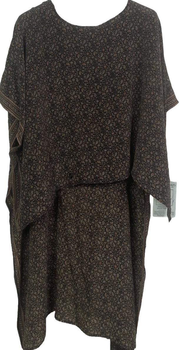 sariKNOTsari Avatar Pure Silk Hi-Lo Top