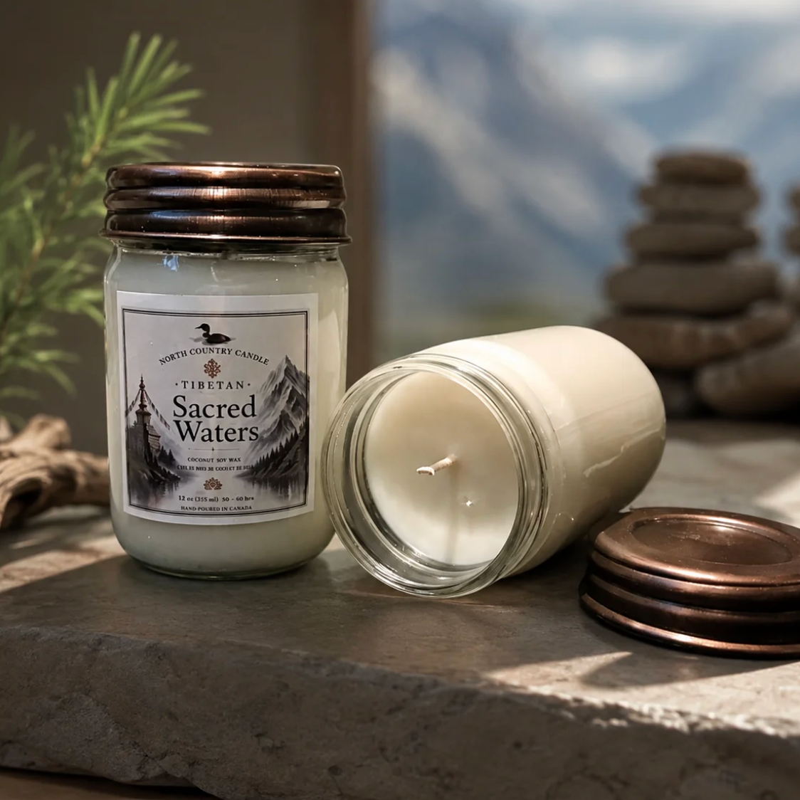 North Country Candle - Tibetan Collection SACRED WATERS Soy Wax Candle