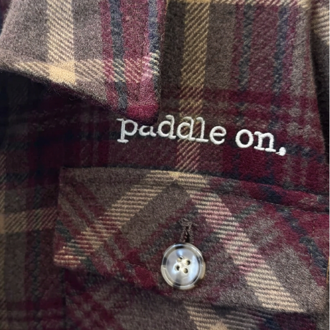 Canoe & Lake Original Lake Jacket KABIN BURGUNDY & BROWN TARTAN