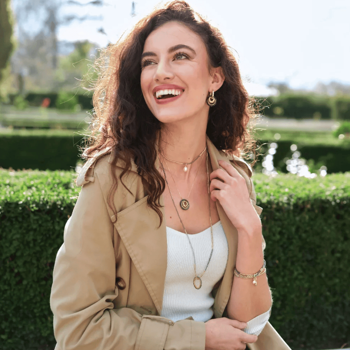 Savuti HAYLEY Gold-Black Necklace