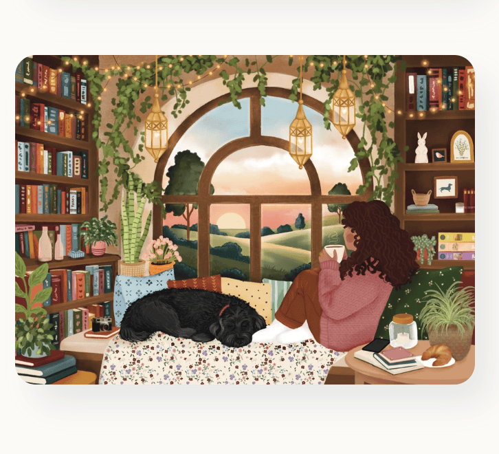 Villager Puzzles - BOOK NOOK 1000-Piece Puzzle for Adults Designed in Canada by Tara Younggren