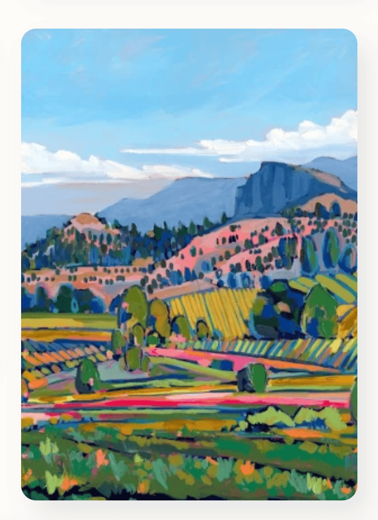 Villager Puzzles - WINE COUNTRY 500-Piece Puzzle for Adults, Designed in Canada by Amy Dixon