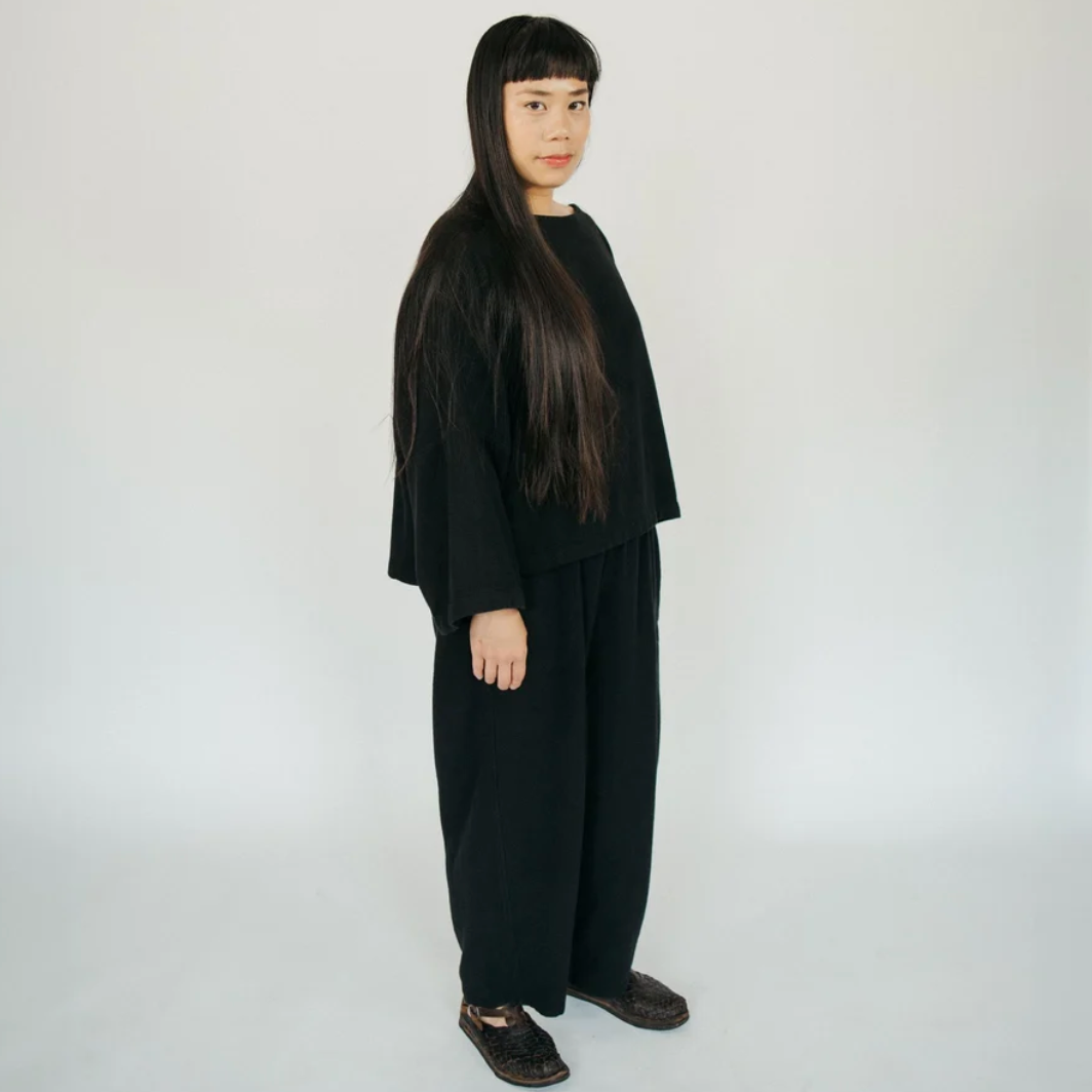 Pokoloko - Loft Cotton Crop Bell Sleeve Top